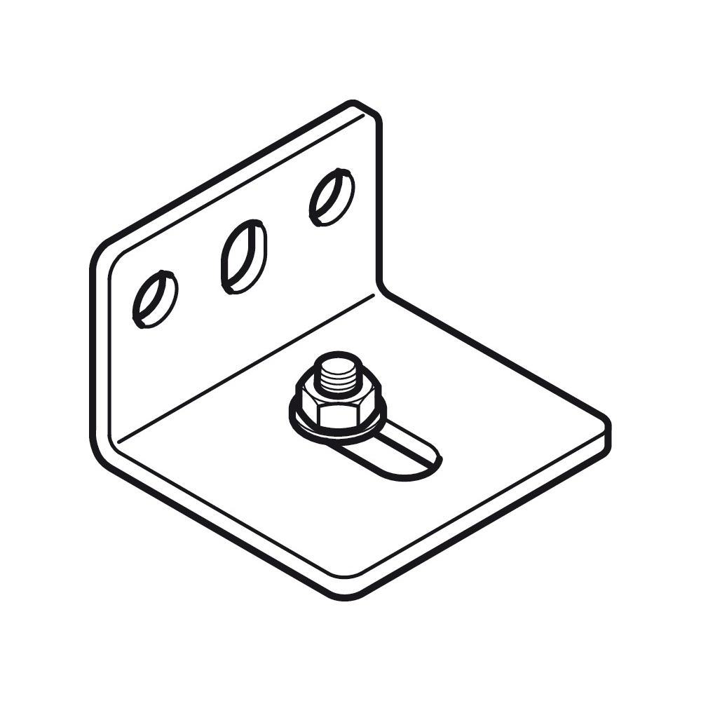 Hafele Slido D-LI11 Mounting Bracket with Screw and Nut Steel 940.42. ...