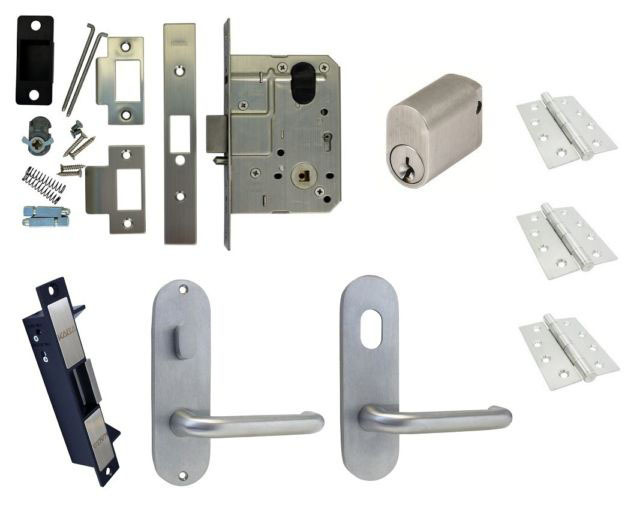 Kaba Entrance Door Pack Ms2 Mortice Lock Electric Strike Round