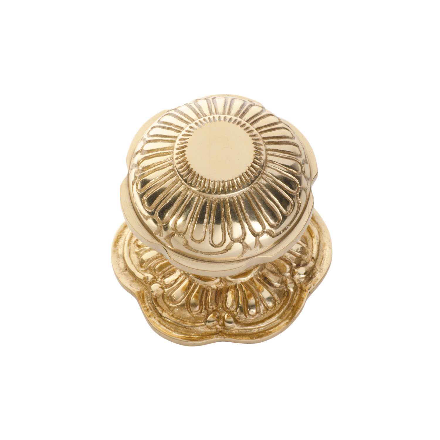 Tradco 1303pb Centre Door Knob Polished Brass 80mm Ebay