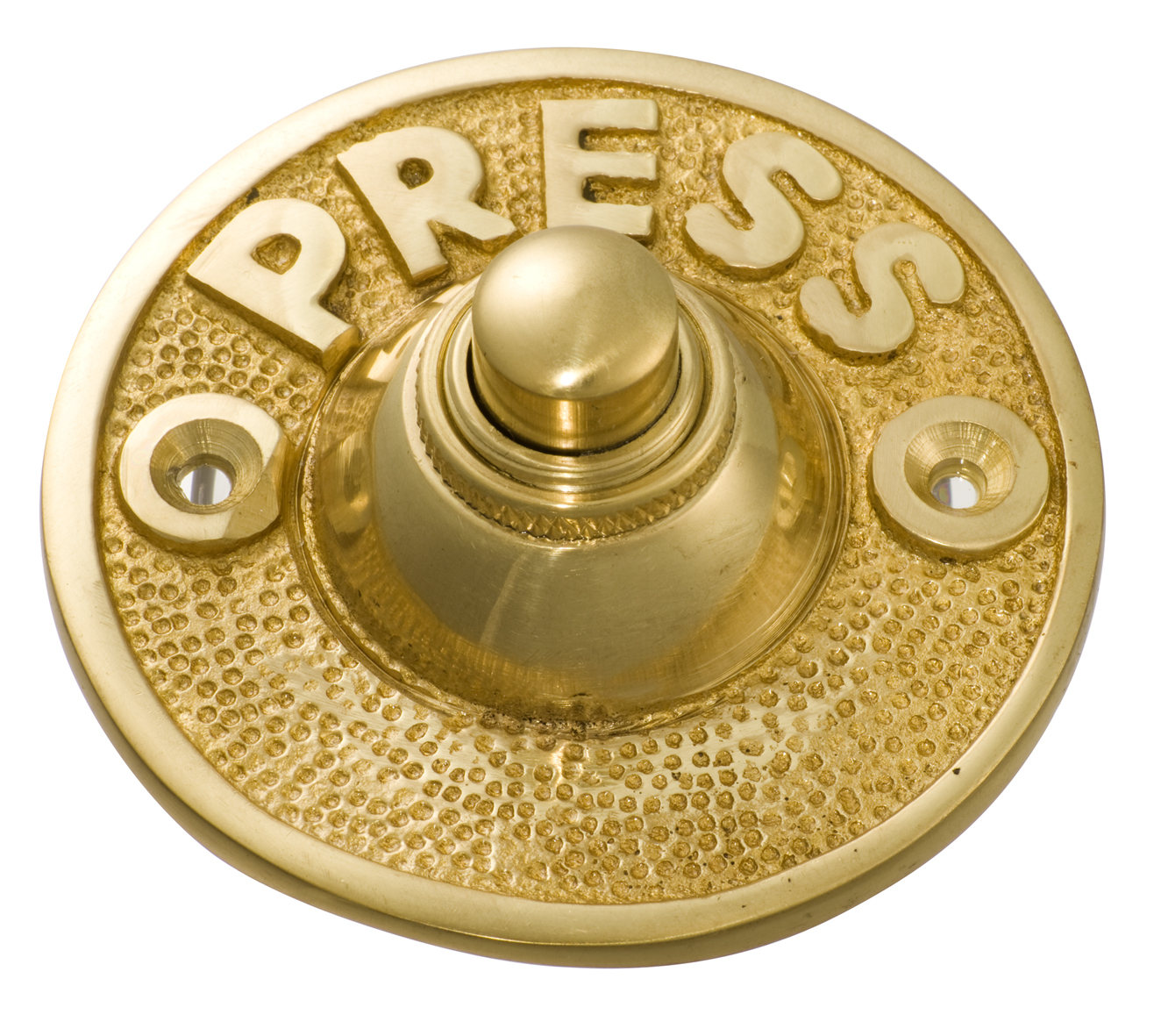 Wired Bell Push Brass 63mm