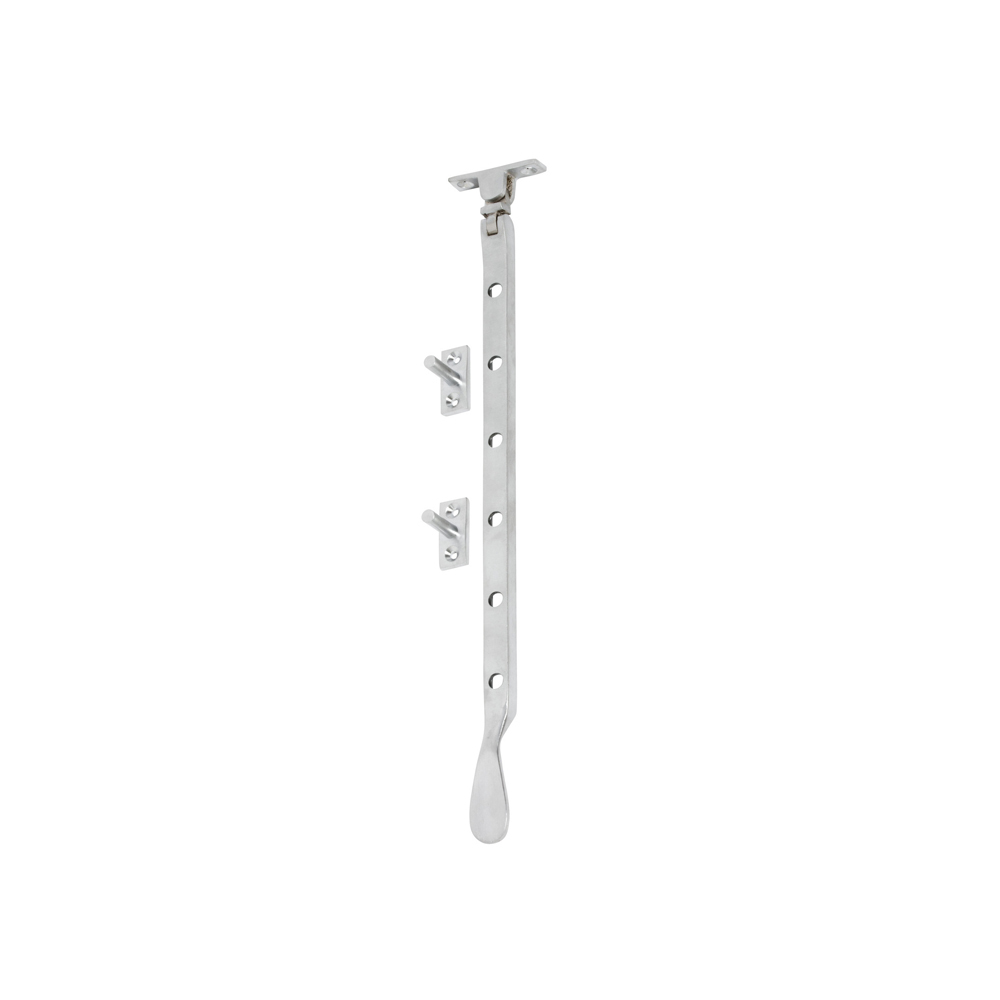 Tradco Casement Stay Satin Chrome 300mm TD1729 | Keeler Hardware