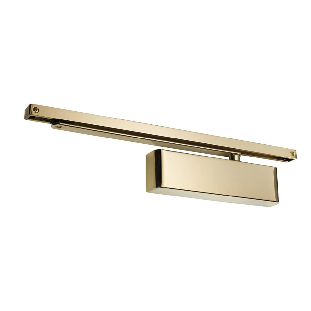 Zanda Door Closer Combined Unit Slide Armset Electro Brass TS.9205.SRSA