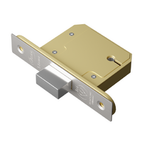 ASEC BS 5 Lever British Standard Deadlock Stainless Steel - Available in Various Sizes