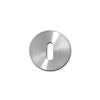 Asec Round Bit Key Escutcheon Concealed Fix 52x5mm Stainless Steel AS4515