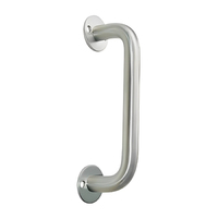 Legge D Pull Handle With Rose 200mm Satin Stainless Steel L1351SSS-05-R50