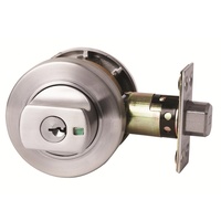 Lockwood Paradigm Double Cylinder Deadbolt Round Satin Stainless Steel 005/B1SSSDP