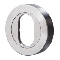 Lockwood Sympphony 1220 Series Internal Oval Cylinder Escutcheon Satin Chrome 1226/ISC