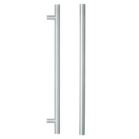 Lockwood Entrance Pull Handle 300mm Satin Stainless Steel Pair 142X300SSS