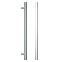 *Nonreturnable Item* Lockwood Entrance Pull Handle 450mm Satin Stainless Steel Pair 142X450SSS (MTO 4)