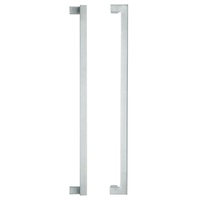 Lockwood Entrance Pull Handle 600mm Satin Stainless Steel Pair 146X600SSS