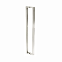 Lockwood Entrance Door Pull Handle Pair 600mm Satin Stainless Steel 148X600SSS