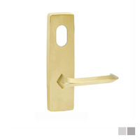 Lockwood Door Handle Square End Plate With Cylinder Hole & 116 Lever - Available in Various Finishes