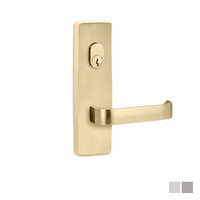 Lockwood Door Handle Square End Plate With Cylinder Hole & 131 Lever - Available in Various Finishes