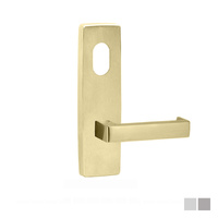 Lockwood Door Handle Square End Plate With Cylinder Hole & 142 Lever - Available in Various Finishes