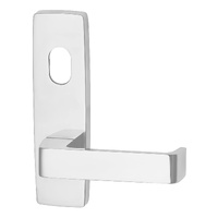 Lockwood 1801 Square End Plate With Cylinder Hole & 90 Lever Satin Chrome 1801/90SC