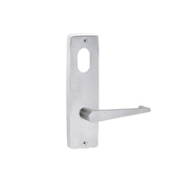 Lockwood Door Handle 1901 Square End Plate With Cylinder & 133 Lever Satin Chrome 1901/133SC