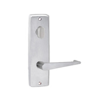 Lockwood Door Handle Square End Plate With Turn & 133 Lever Satin Chrome 1904/133SC