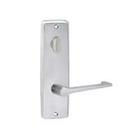 Lockwood Door Handle Square End Plate With Turn & 145 Lever Satin Chrome 1904/145SC