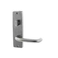 Lockwood Square End Plate With Turn & 70Lever Satin Chrome 1904/70SC