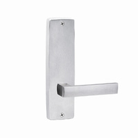 Lockwood Door Lever Handle Square End Plate 101 Lever Satin Chrome 1905/101SC