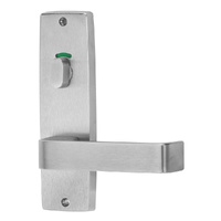 Lockwood Square End Plate with Privacy Indicator Turn & 90 Lever Satin Chrome 1916/90SC