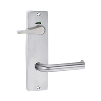 Lockwood Square End Internal Plate Indicating Disabled Turn & 102 Lever Satin Chrome 1941/102SC