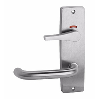 *WHILE SUPPLY LAST* Lockwood Door Lever Handle Square End Plate Indicating Privacy w/ Disabled Turn and 70 Lever Satin Chrome 1941/70SC