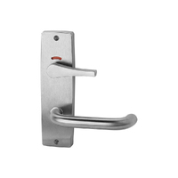 *WHILE SUPPLY LAST* Lockwood Door Lever Handle Square End Plate Indicating Privacy w/ Disabled Turn and 70 Lever Satin Chrome 1941/70SC