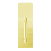 Lockwood 214 Exterior Plate & P2 Pull Handle Polished Brass 21424NN/P2PB