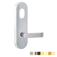 Lockwood 2801 Round End Plate with Cylinder Hole & 59 Lever - Available in Various Finishes
