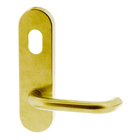 Lockwood 2801 Round End Plate with Cylinder Hole & 70 Lever Polished Brass 2801/70PB