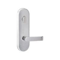 Lockwood Door Handle Round End Plate With Turn & 59 Lever Satin Chrome 2804/59SC