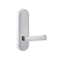 Lockwood Door Handle Round End Plate With 111 Lever Satin Chrome 2805/111SC