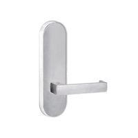Lockwood Door Handle Round End Plate With 112 Lever Satin Chrome 2805/112SC