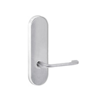 Lockwood Door Handle Round End Plate With 115 Lever Satin Chrome 2805/115SC