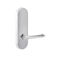 Lockwood Door Handle Round End Plate With 116 Lever Satin Chrome 2805/116SC