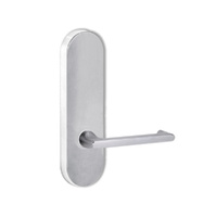 Lockwood Door Handle Round End Plate With 118 Lever Satin Chrome 2805/118SC