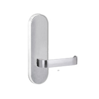 Lockwood Door Handle Round End Plate With 131 Lever Satin Chrome 2805/131SC