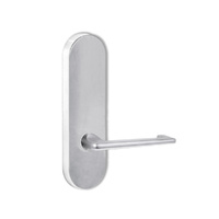 Lockwood Door Handle Round End Plate With 132 Lever Satin Chrome 2805/132SC