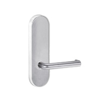 Lockwood Door Handle Round End Plate With 144 Lever Satin Chrome 2805/144SC
