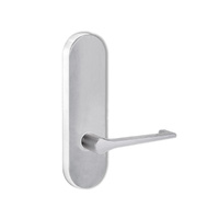 Lockwood Door Handle Round End Plate With 145 Lever Satin Chrome 2805/145SC