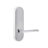 Lockwood Door Handle Round End Plate With 178 Lever Satin Chrome 2805/178SC