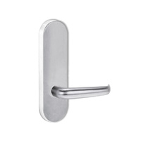 Lockwood Door Handle Round End Plate With 180 Lever Satin Chrome 2805/180SC