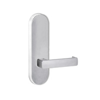 Lockwood Door Handle Round End Plate With 76 Lever Satin Chrome 2805/76SC