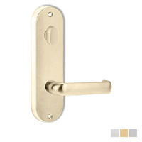 Lockwood 2904 Round End Plate With Turn and 77 Lever - Available in Various Finishes