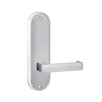 Lockwood Door Handle Round End Plate With 112 Lever Satin Chrome 2905/112SC