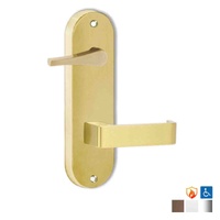 Lockwood Round End Plate with Disabled Turn and 90 Lever - Available in Various Finishes and Handing