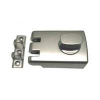 Lockwood Door Lock Single Cylinder Deadlock Satin Chrome Pearl 303NSP