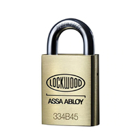 Lockwood 334 Series Brass Body Padlock Boron Shackle Keyed Alike