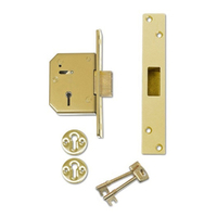 Chubb Union Mortice Door Lock Deadlock 67mm Polished Brass 3G11567PB